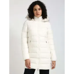 Tommy Hilfiger Ancient White Regular Fit Parka Jacket-picture-26