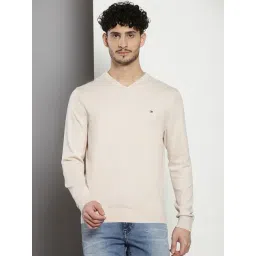 Tommy Hilfiger Beige Cotton Regular Fit Sweatshirt-picture-17