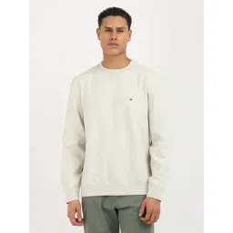 Tommy Hilfiger Beige Cotton Regular Fit Sweatshirts-picture-21