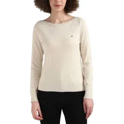 TOMMY HILFIGER Beige Cotton Sweater-picture-22
