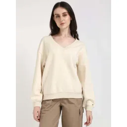 Tommy Hilfiger Beige Heather Cotton Regular Fit Sweatshirt-picture-27