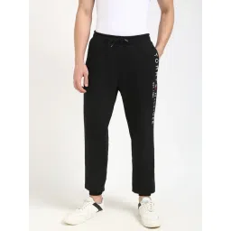 Tommy Hilfiger Black Cotton Regular Fit Logo Printed Joggers-picture-32