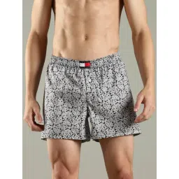 Tommy Hilfiger Black Cotton Regular Fit Printed Boxers-picture-37