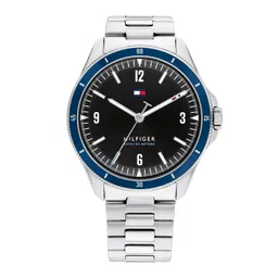 Tommy Hilfiger Black Dial & Silver Toned Stainless Steel Bracelet Style Watch TH1791901W-picture-15
