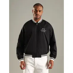 Tommy Hilfiger Black Regular Fit Printed Jacket-picture-45