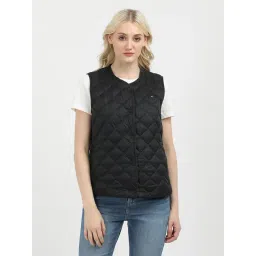 TOMMY HILFIGER Black Regular Fit Quilted Jacket-picture-44