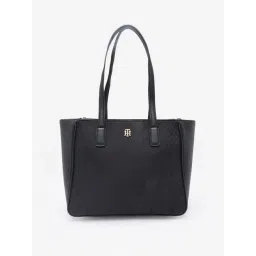 TOMMY HILFIGER Black Tonal Logo Tote Bag-picture-39