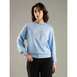 Tommy Hilfiger Blue Cotton Regular Fit Logo Printed Sweatshirt-picture-32