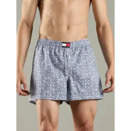 Tommy Hilfiger Blue Cotton Regular Fit Printed Boxers-picture-17