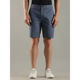 Tommy Hilfiger Blue Cotton Regular Fit Shorts-picture-24