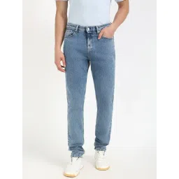 TOMMY HILFIGER Blue Cotton Regular fit Solid Jeans-picture-18