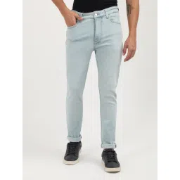 Tommy Hilfiger Blue Cotton Slim Fit Jeans-picture-30