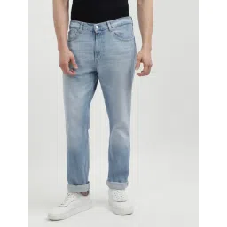 Tommy Hilfiger Blue Cotton Slim Fit Jeans-picture-23