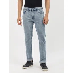 Tommy Hilfiger Blue Cotton Straight Fit Jeans-picture-18