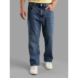 TOMMY HILFIGER Blue Light Wash Regular Fit Mid Rise Jeans-picture-21