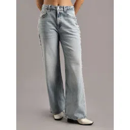 TOMMY HILFIGER Blue Mid Wash Relaxed Fit Mid Rise Jeans-picture-39