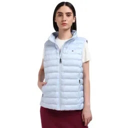 Tommy Hilfiger Blue Polyester Solid Women Regular Fit Padded Jacket-picture-17