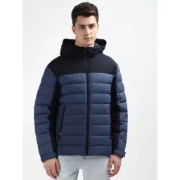 Tommy Hilfiger Blue Regular Fit Quilted Hooded Jacket-picture-44
