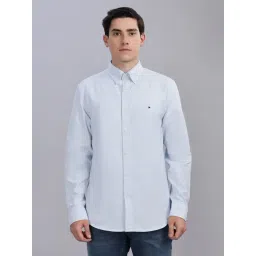TOMMY HILFIGER Blue Regular Fit Solid Shirt-picture-37