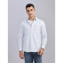 TOMMY HILFIGER Blue Regular Fit Stripes Shirt-picture-25