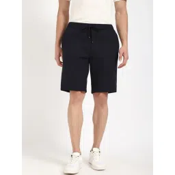 TOMMY HILFIGER Blue Relaxed Fit Solid Shorts-picture-40