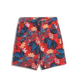 Tommy Hilfiger Blush Red Printed Regular Fit Shorts-picture-45