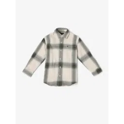 TOMMY HILFIGER Boys Beige Checked Relaxed Fit Shirt-picture-36