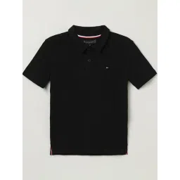 Tommy Hilfiger Boys Black Cotton Printed T-Shirt-picture-19
