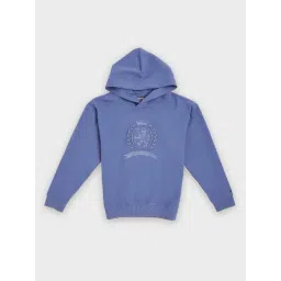 TOMMY HILFIGER Boys Blue Embroidered Relaxed Fit Sweatshirt-picture-22