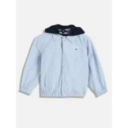 TOMMY HILFIGER Boys Blue Nylon Solid Jacket-picture-39