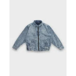 TOMMY HILFIGER Boys Blue Regular Fit Cotton Jacket-picture-38