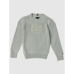 Tommy Hilfiger Boys Brand Logo Printed Cotton Pullover Sweater-picture-18