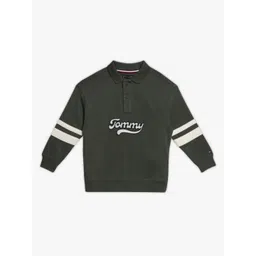 Tommy Hilfiger Boys Brand Logo Printed Polo Collar Pure Cotton Relaxed Fit T-Shirt-picture-10