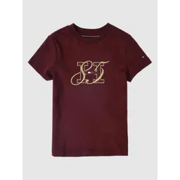 Tommy Hilfiger Boys Brand Logo Printed Round Neck Cotton T-shirt-picture-13