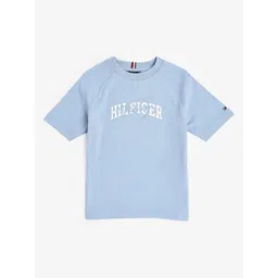 Tommy Hilfiger Boys Brand Logo Printed Round Neck Knits Cotton Relaxed Fit T-shirt-picture-17