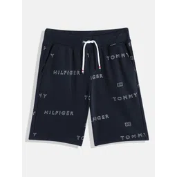 Tommy Hilfiger Boys Brand Logo Printed Shorts-picture-47