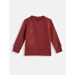 Tommy Hilfiger Boys Brand Logo Printed Sweatshirt-picture-37