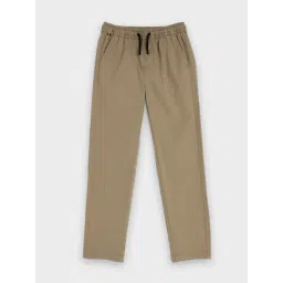 TOMMY HILFIGER Boys Brown Cotton Solid Trousers-picture-28