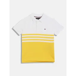 Tommy Hilfiger Boys Colourblocked Polo Collar Cotton T-shirt-picture-11