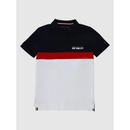 Tommy Hilfiger Boys Colourblocked Polo Collar Regular Fit T-shirt-picture-12