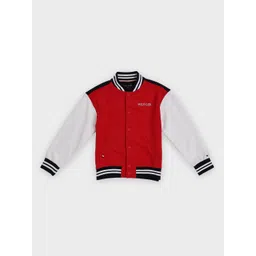 Tommy Hilfiger Boys Colourblocked Relaxed Fit Cotton Varsity Jacket-picture-38