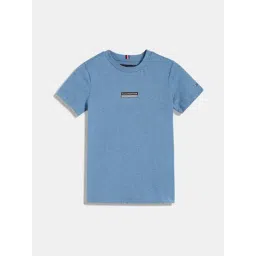 TOMMY HILFIGER Boys Dark Allure Heather Cotton Logo T-Shirt-picture-22