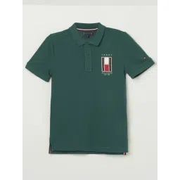 Tommy Hilfiger Boys Green Cotton Embroidery T-Shirt-picture-14