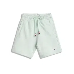 TOMMY HILFIGER Boys Green Cotton Solid Shorts-picture-22