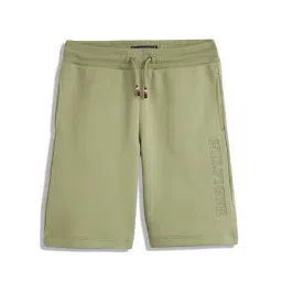 Tommy Hilfiger Boys Green Solid Regular Fit Shorts-picture-34
