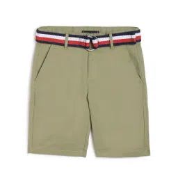 Tommy Hilfiger Boys Green Solid Regular Fit Shorts-picture-38