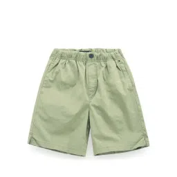 Tommy Hilfiger Boys Green Solid Relaxed Fit Shorts-picture-40