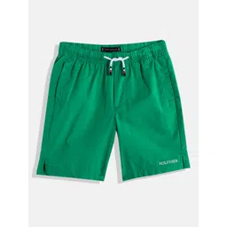 Tommy Hilfiger Boys Loose Fit Shorts With Brand Logo Embroidered & Side Slits Detail-picture-30