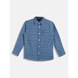 Tommy Hilfiger Boys Opaque Printed Casual Shirt-picture-30