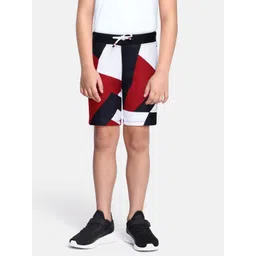 Tommy Hilfiger Boys Red and White Colourblocked Shorts-picture-19
